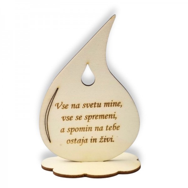 Lesena solza Vse na svetu mine